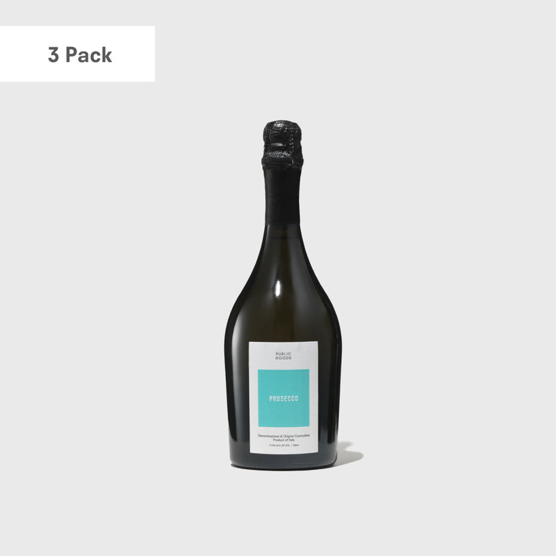 Public Goods Wine Prosecco 3-Pack
