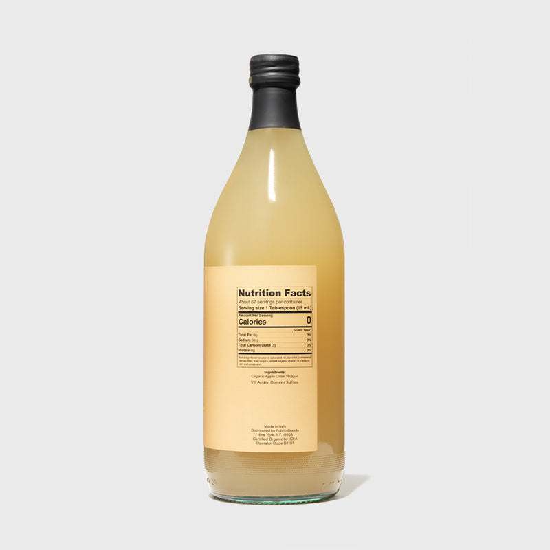 Public Goods Organic Apple Cider Vinegar | Raw & Unfiltered With Mother