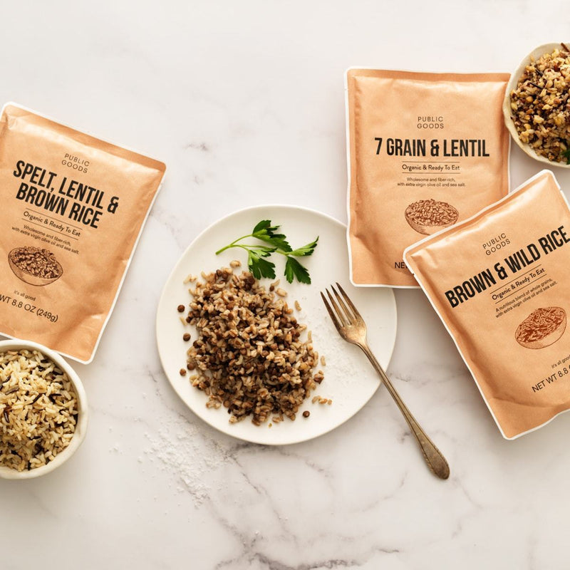 Public Goods Organic Brown & Wild Rice | Ready To Eat