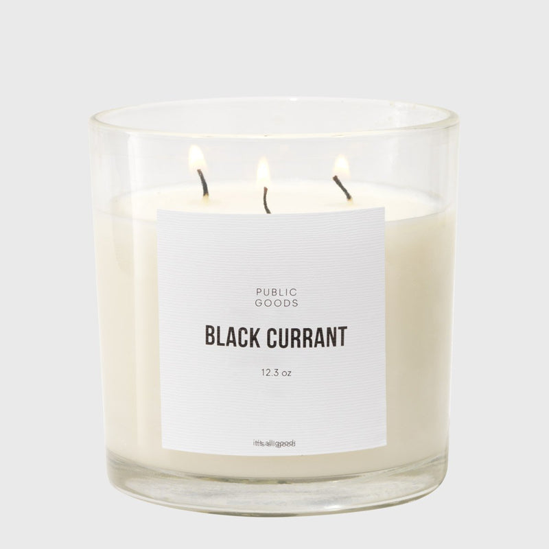 Public Goods Household Black Currant Soy Candle (3-Wick, 12.4oz)