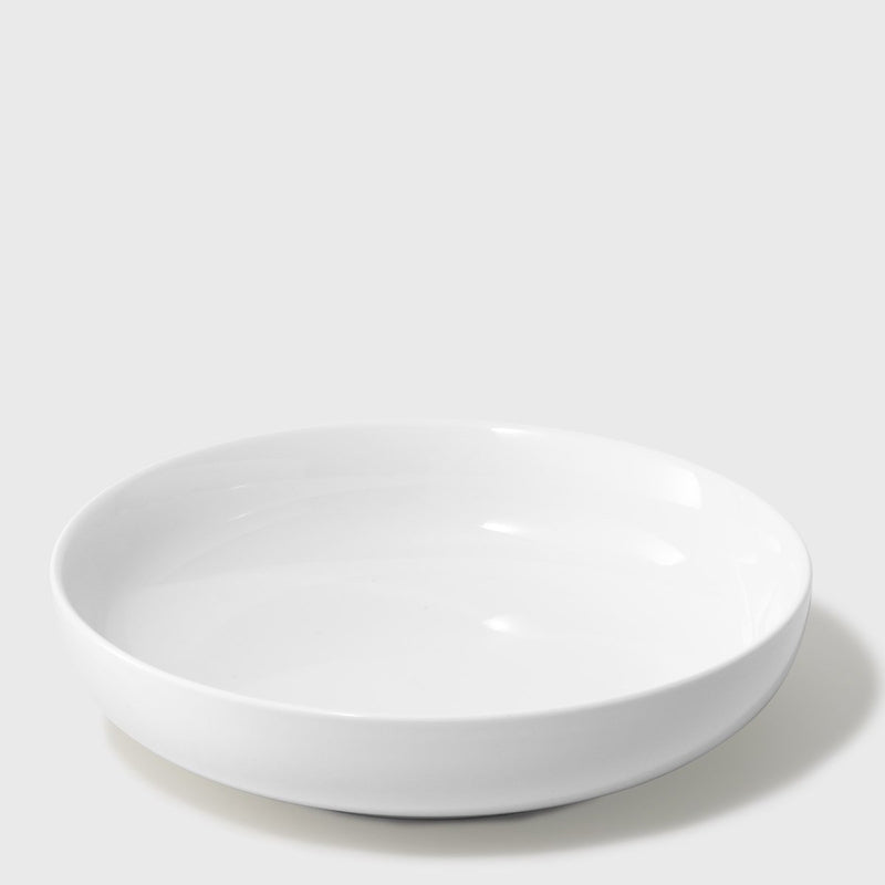 Public Goods White Ceramic Dinner Bowls (Set of 4) | High Fired Porcelain With a Modern Look