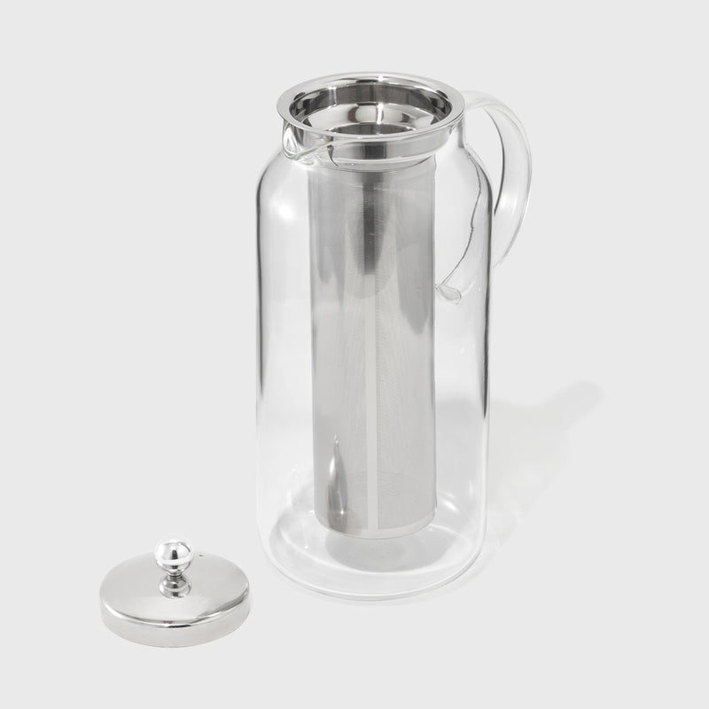 Public Goods Glass Infuser Pitcher | Hot or Cold Water Infuser for Fruit, Tea & Coffee
