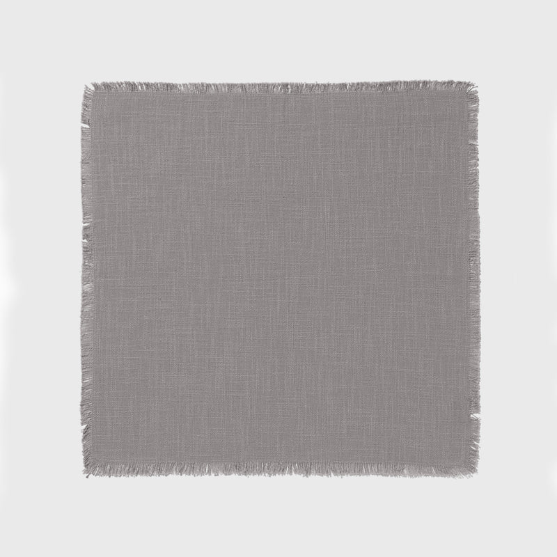 Public Goods Organic Cotton Grey Napkins (Set of 4) | Cloth Dinner Napkins for the Table