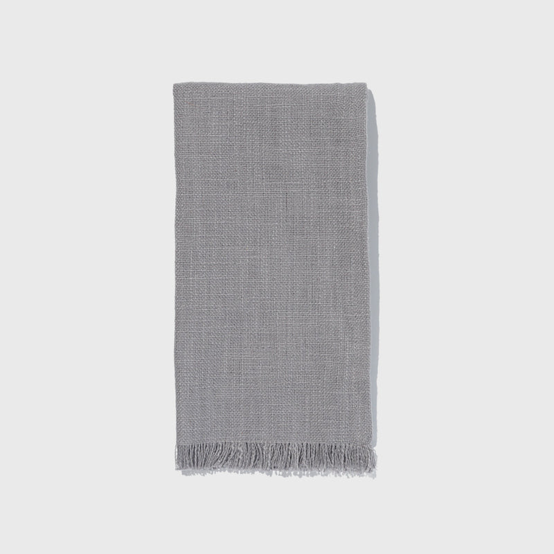 Public Goods Organic Cotton Grey Napkins (Set of 4) | Cloth Dinner Napkins for the Table