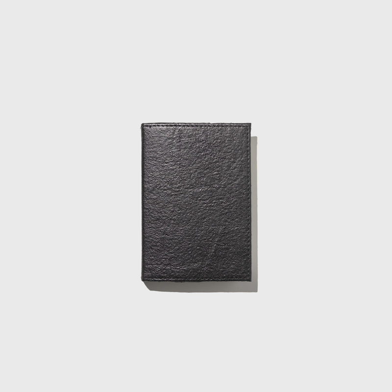 Public Goods Black Lined Vegan Leather Notebook (4" x 6") | Plant Based Leather & Recycled Cotton Sheets