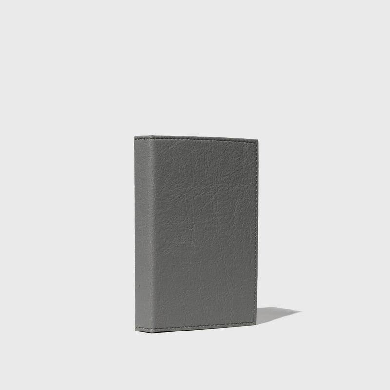 Public Goods Grey Unlined Vegan Leather Notebook (4" x 6") | Plant Based Leather & Recycled Cotton Sheets