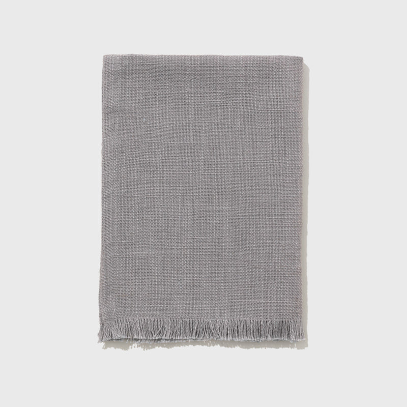 Public Goods Cotton Woven Grey Placemats (Set of 4) | Cloth Linen Placemats Perfect for Your Table