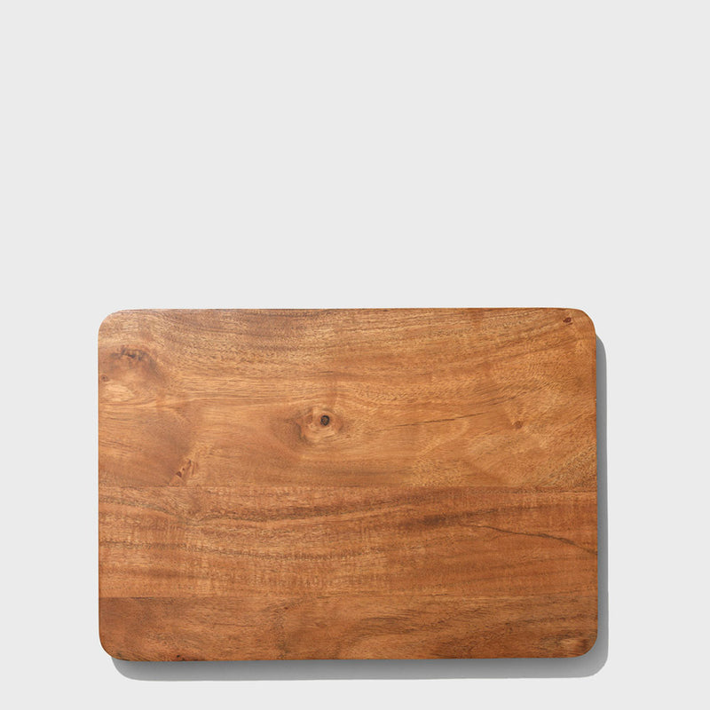 Public Goods Small Acacia Wood Serving Board (13.5" x 9.5") | Perfect for Cheese & other Foods