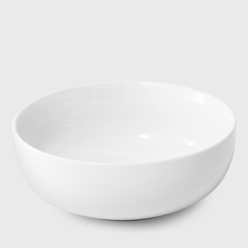 Public Goods Large Ceramic White Serving Bowl | Made from High-Fire Porcelain