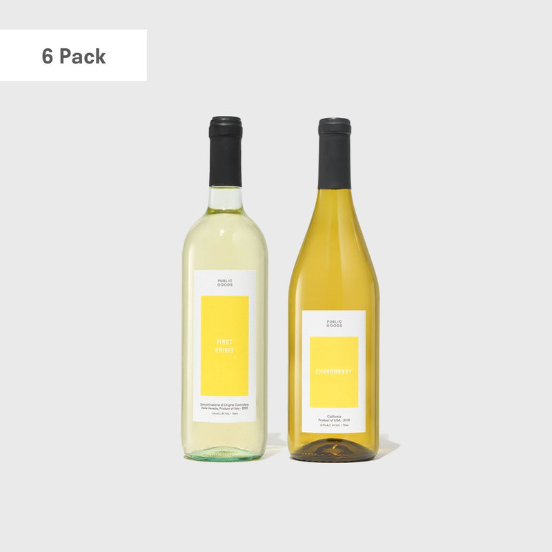 Public Goods Wine White Variety 6-Pack
